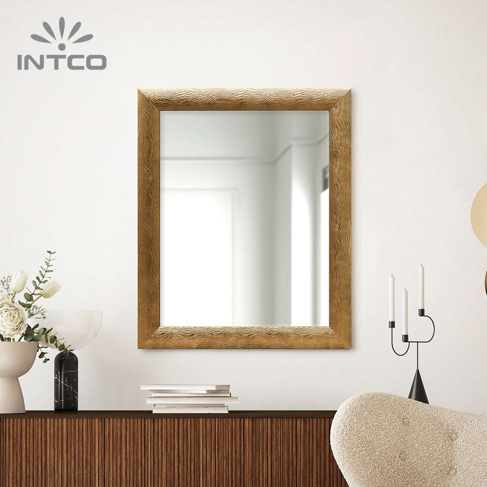 Intco gold wall mirrors are built to the highest quality standards